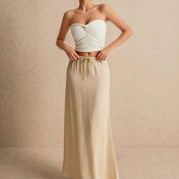 Apricot Casual Women's Skirt - Picture 4 of 5